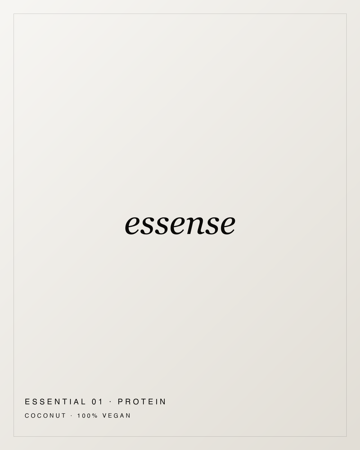 Essential 01 Protein, coconut, 100% vegan
